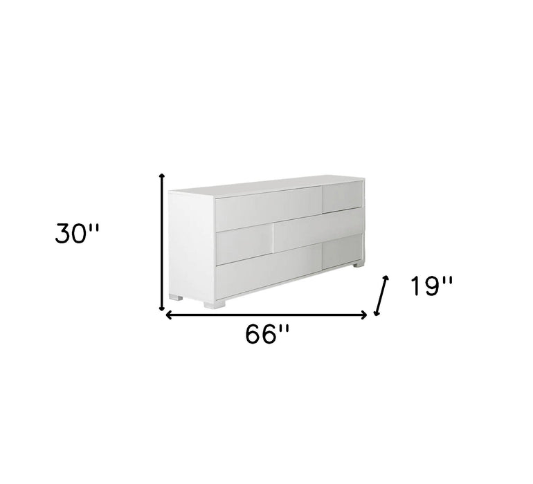 Three Drawer Dresser - White