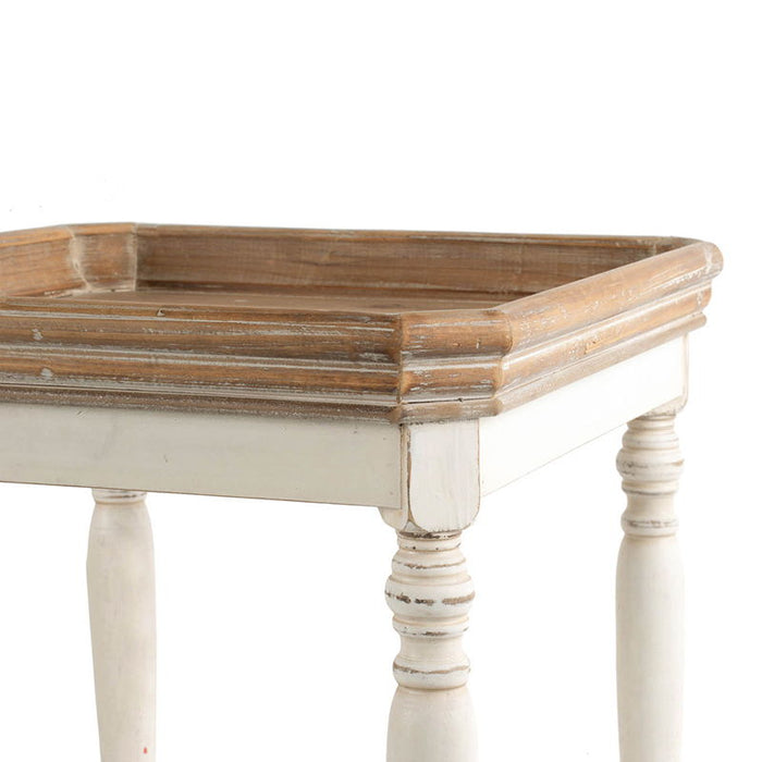 Square Alcott Side Table - White