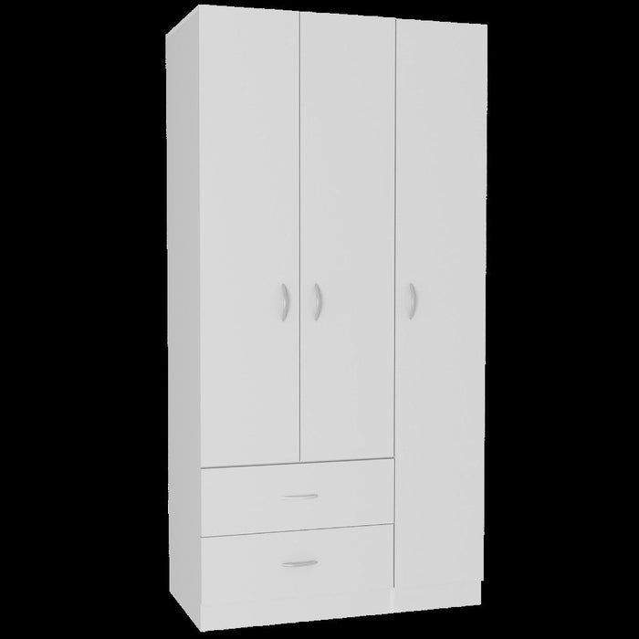 Combo Dresser 2 Drawer - White