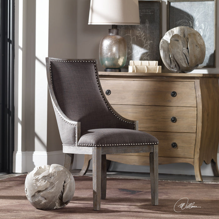 Aidrian - Accent Chair - Charcoal Gray