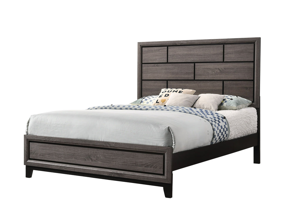 Akerson - Queen Headboard, Footboard - Gray