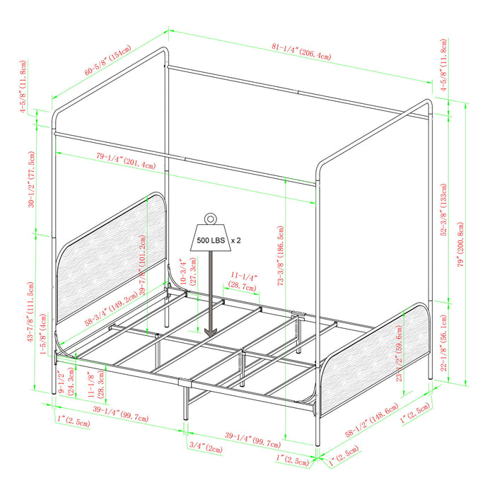 Modern Canopy Bed Frame