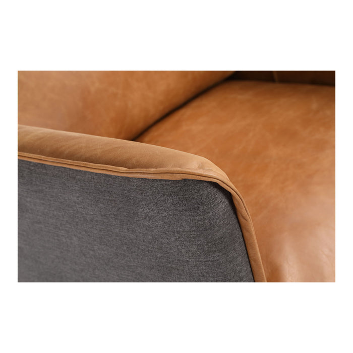 Messina - Leather Arm Chair - Cognac
