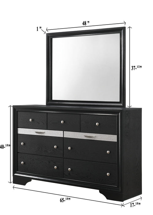 Regata - Dresser Top - Black / Silver