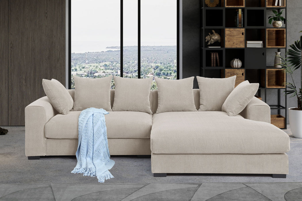 Naomi - 3 Piece Upholstered Sectional