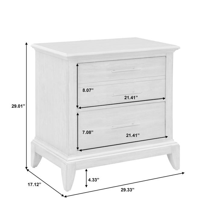 Shaker Heights - 2-Drawer Nightstand with USB