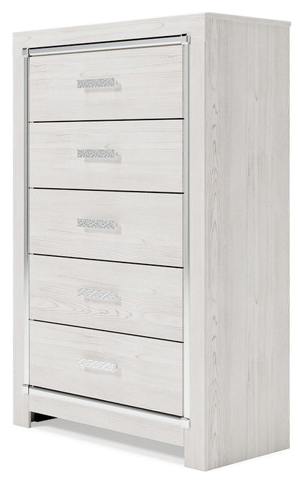 Altyra - White - Five Drawer Chest