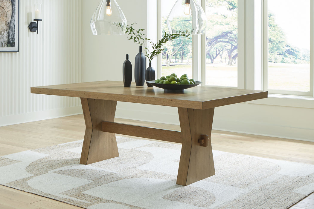 Galliden - Light Brown - Rectangular Dining Room Table