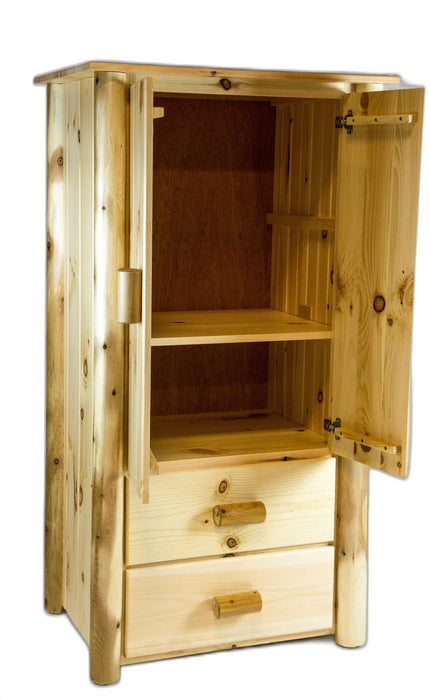 All Wood Armoire - Natural Clear