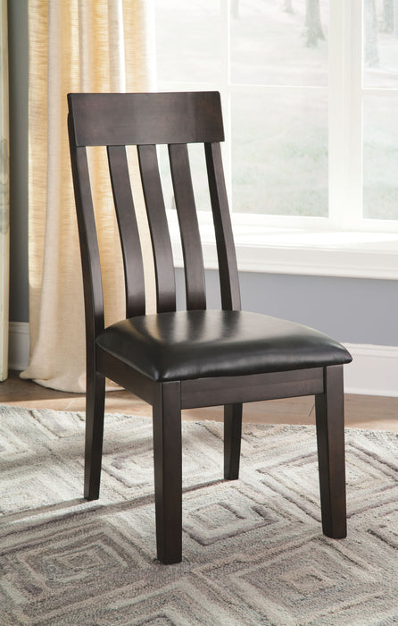 Haddigan - Dark Brown - Dining UPH Side Chair (Set of 2)