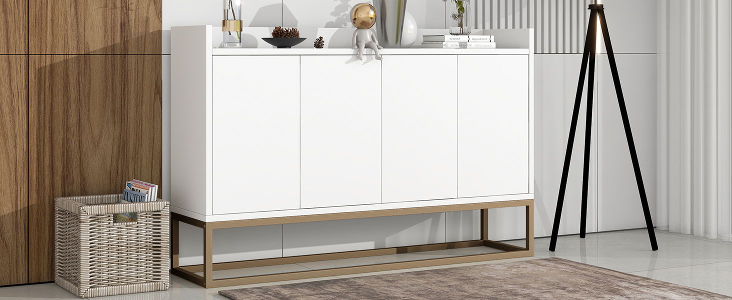 Modern Sideboard Elegant Buffet Cabinet With Large Storage Space For Dining Room, Entryway