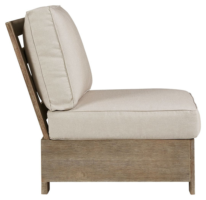 Silo Point - Brown - Armless Chair W/ Cushion