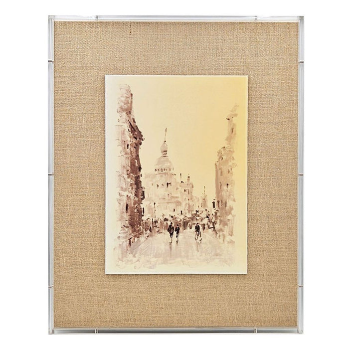 European Cities Watercolor Framed Prints (Set of 2) - Brown