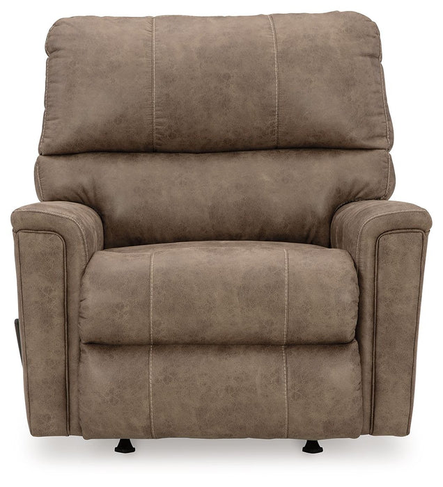 Navi - Fossil - Rocker Recliner - Faux Leather