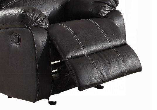 Zuriel - Synthetic Leather Recliner Chair - Black