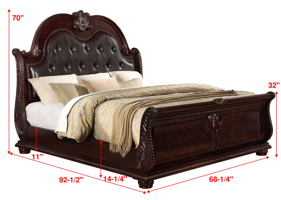 Stanley - King Panel Headboard - Cherry