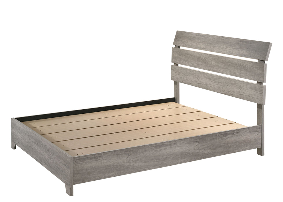 Tundra - Queen Platform Bed - Gray