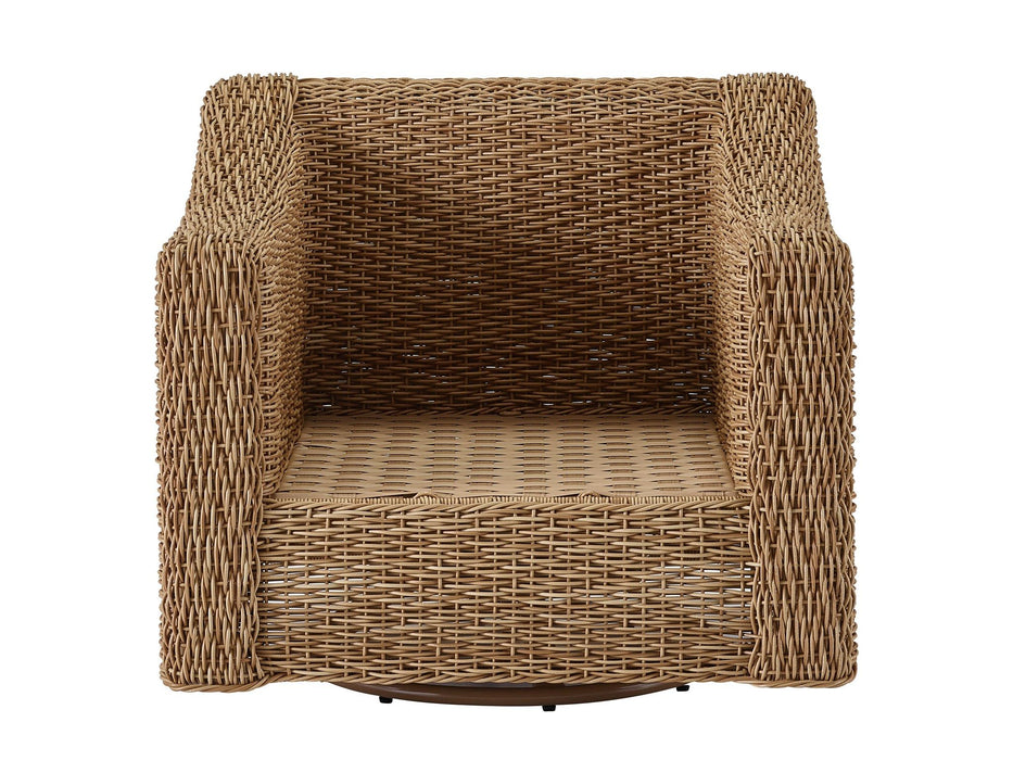 Coastal Living Outdoor - Laconia Swivel Chair - Light Brown