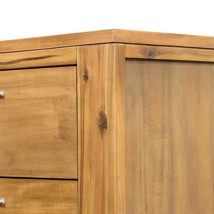 6 Drawer Dresser - Natural Brown