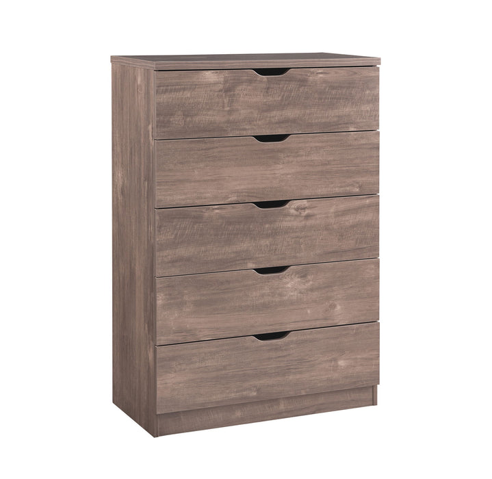 Functional 5 Drawer Chest - Hazelnut