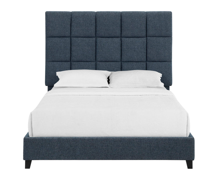 Squares Upholstered Platform Bed