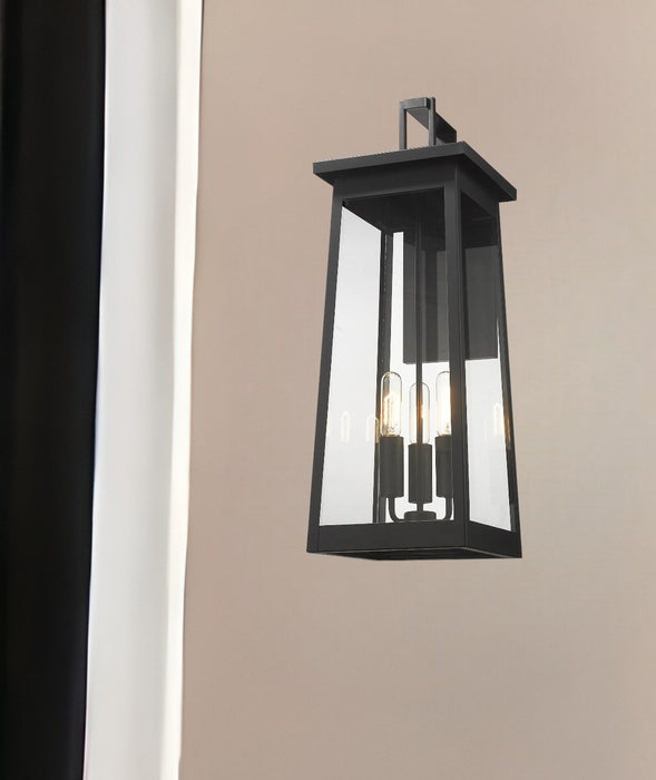 Alden 3 Light Wall Light - Matte Black