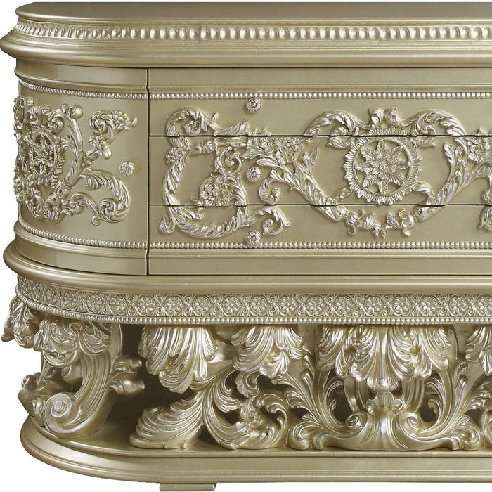 Three Drawer Dresser - Champagne