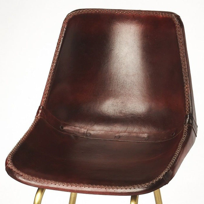 Loft Leather Bar Stool - Brown