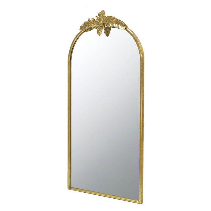 Arched Wall Mirror With Metal Frame, Wall Mirror For Living Room Bedroom Hallway - Gold