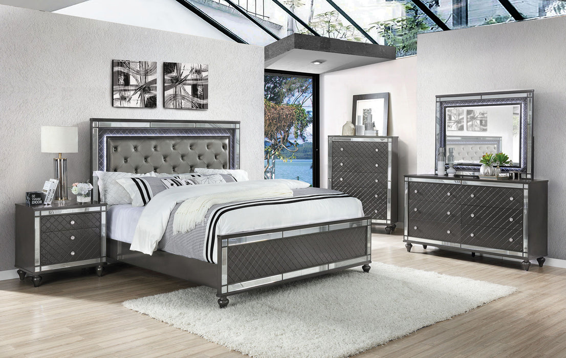 Refino - King Headboard - Gray