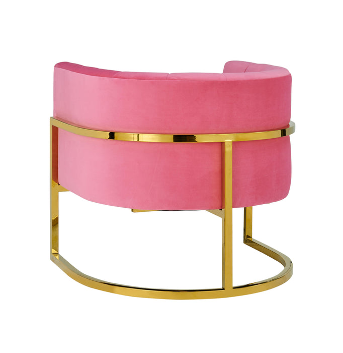 Magnolia - Velvet Chair - Rose Pink