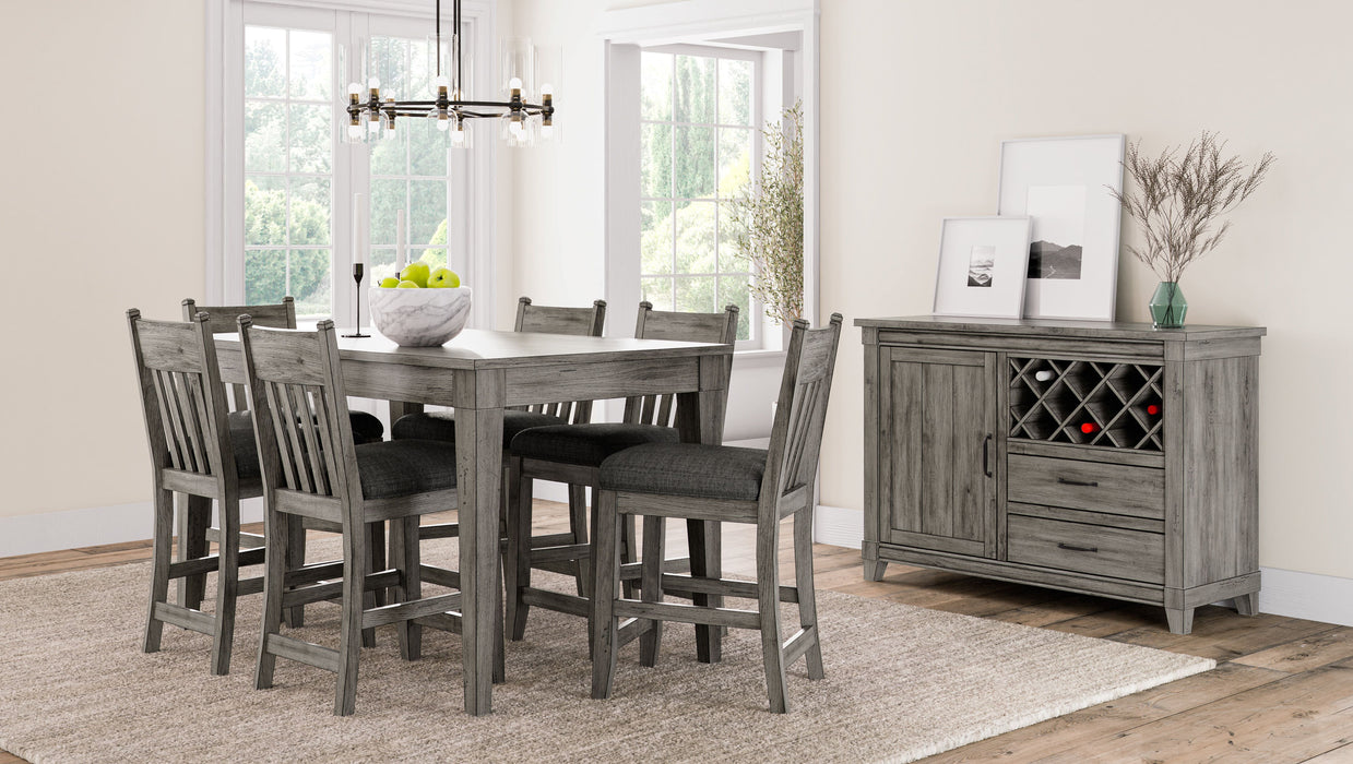 Rustic Counter Height Dining Table - Gray