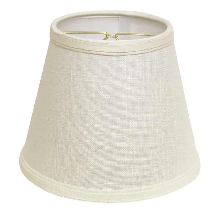 Empire Hardback Slanted Linen Lampshade - White