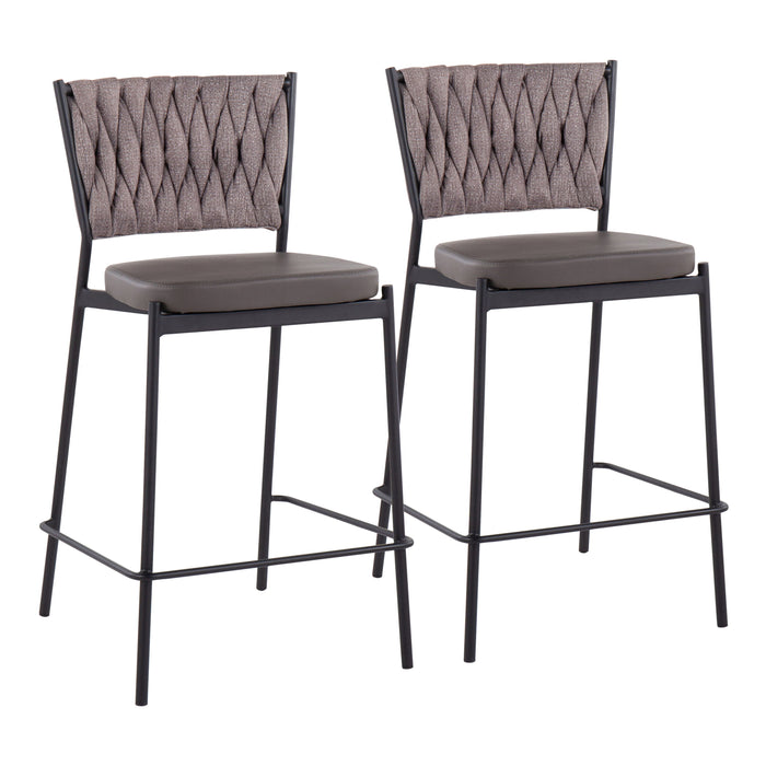 Tania - Braided Contemporary Counter Stool (Set of 2)