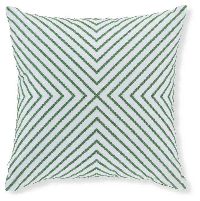 Bellvale - Green / White - Pillow (Set of 4)