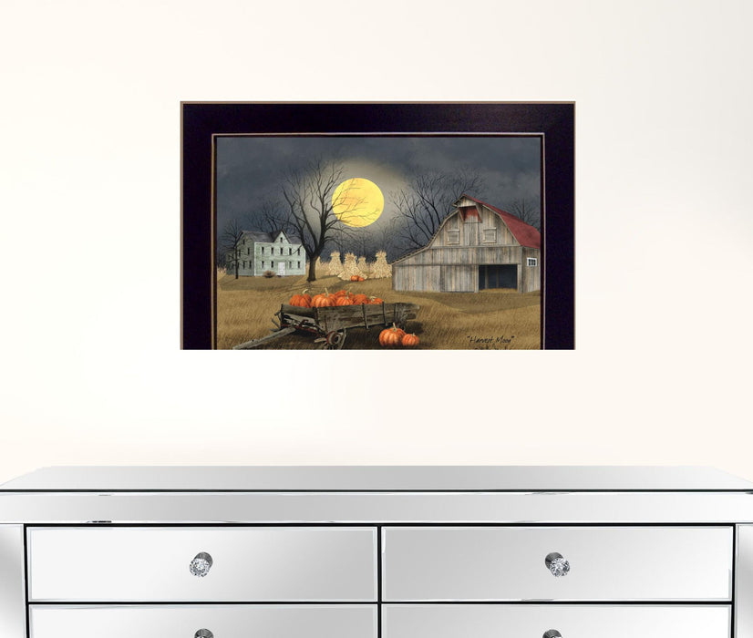 Harvest Moon 2 Framed Print Wall Art - Black