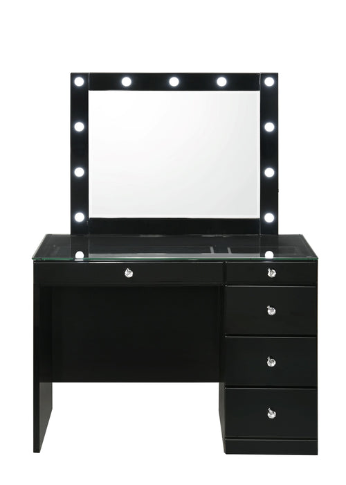 Morgan - Vanity Glass Top - Black