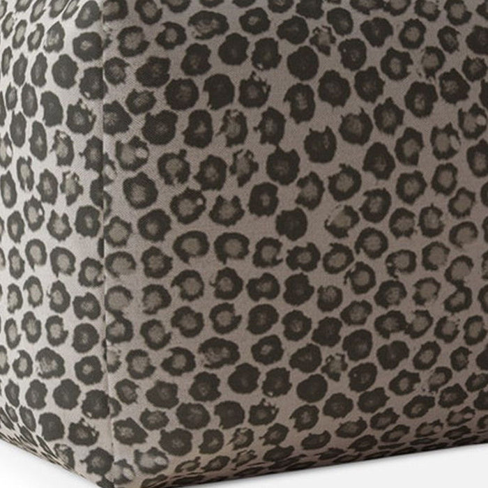 Abstract Pouf Cover - Beige