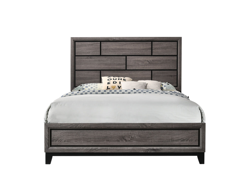 Akerson - Full Headboard, Footboard - Gray