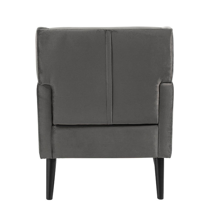 Accent Chair, Fabric Upholstered Comfy Reading Armchair For Living Room, Bedroom Single Seat Sofa Chair - Gray