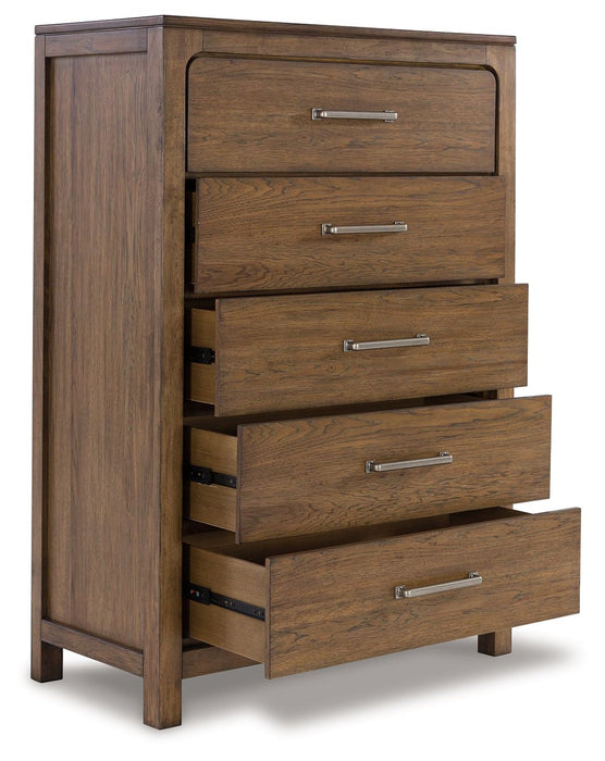 Cabalynn - Light Brown - Five Drawer Chest