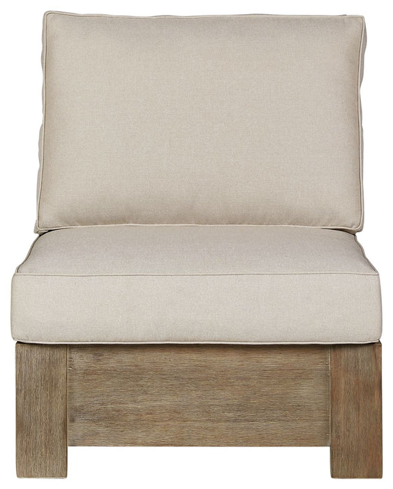 Silo Point - Brown - Armless Chair W/ Cushion