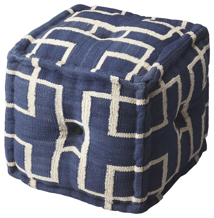 Pouf Ottoman - Blue