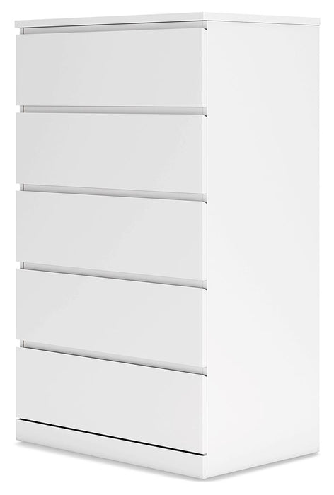 Onita - White - Five Drawer Chest