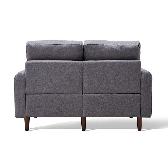 Loft Round Arm Modular Loveseat - Gray