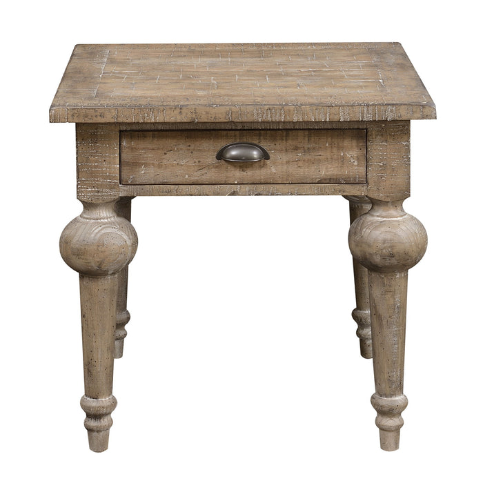 Interlude - End Table - Sandstone Buff