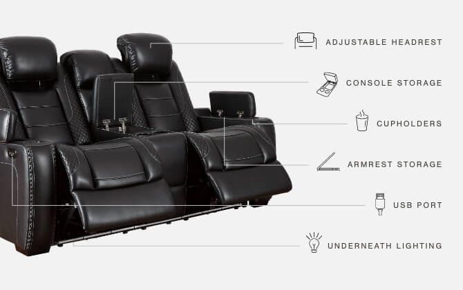 Party - Power Reclining Loveseat