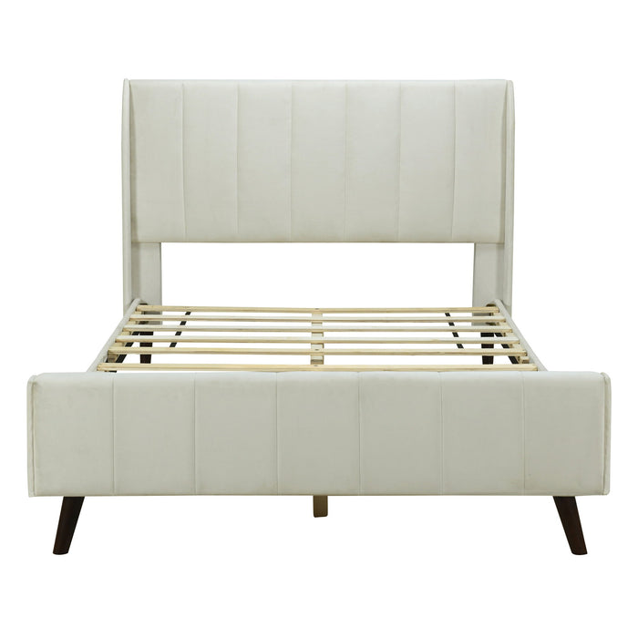 Upholstered Platform Bed, Velvet