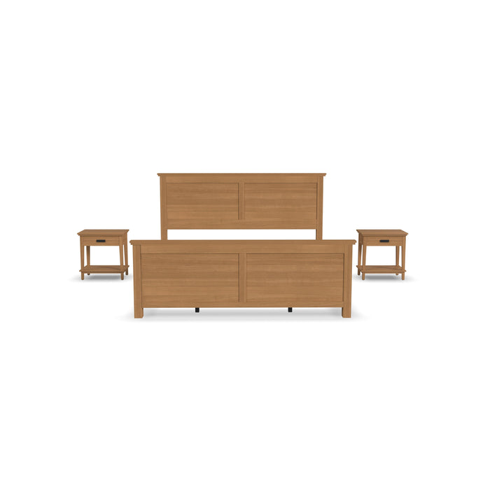 Oak Park - 3 Pc Set - King Bed And Two Nightstands - Wood