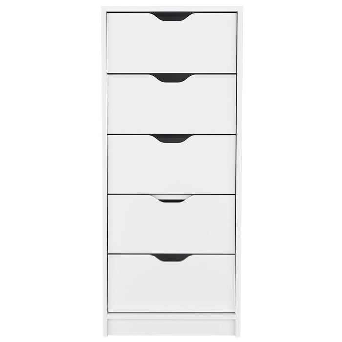 5 Drawer Standard Chest - White